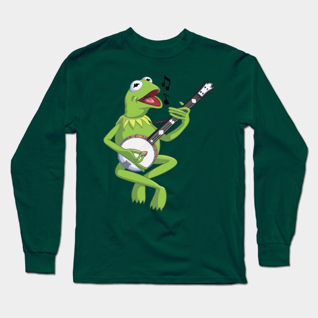 Kermit Long Sleeve T-Shirt by jfeldmanart